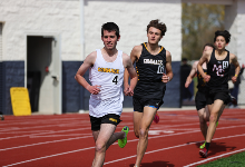 Commack track runner competes in 3200m at recent meet.