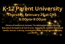 Parent University! February 29