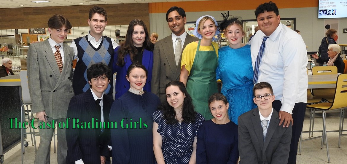 The cast of Radium Girls