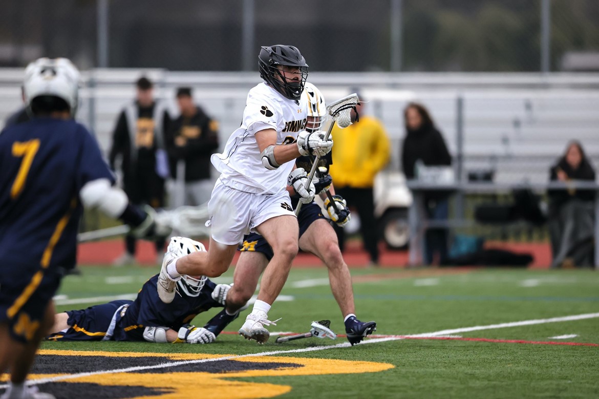 Boys lacrosse player in action vs. Massapequa on March 22.
